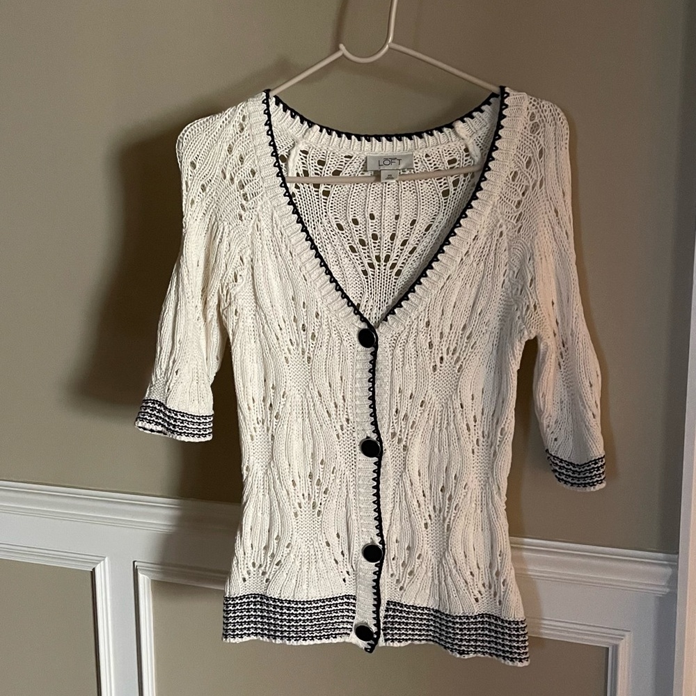 LOFT Short Sleeve Sweater